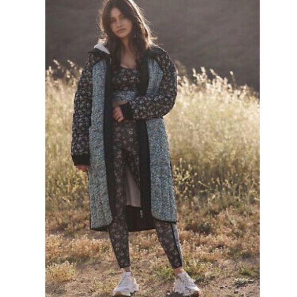 Free People Toledo Longline Printed Puffer - Picture 1 of 9